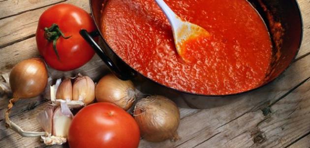 طريقة تخزين الطماطم صلصة