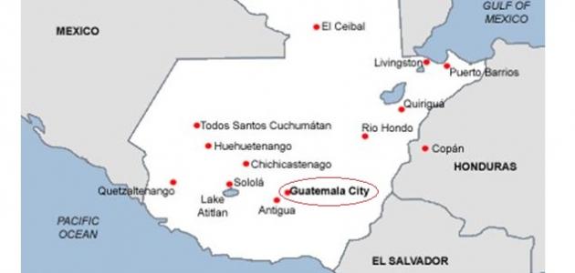 أين تقع غواتيمالا