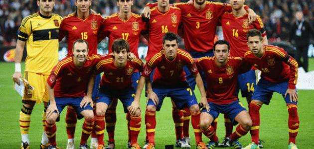 تشكيلة المنتخب الاسباني 2012