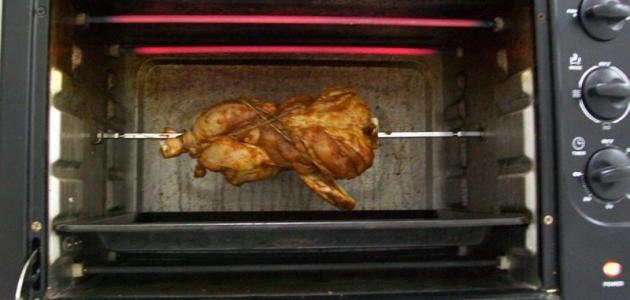 طريقة شوي الدجاج بالشواية الكهربائية