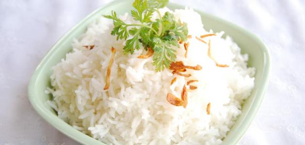 طريقة الأرز المسلوق