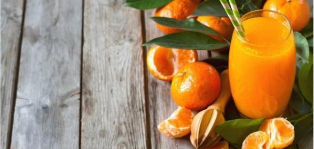 طرق حفظ عصير البرتقال