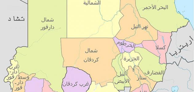ما عدد الدول العربية التي لها حدود مشتركة مع السودان