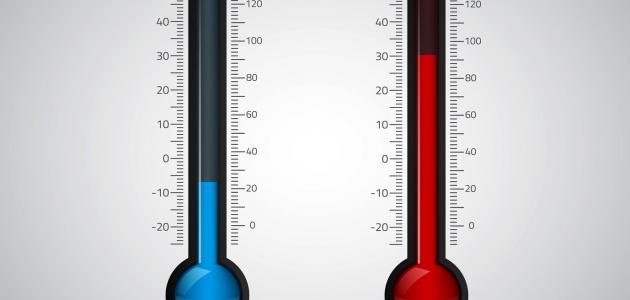 قياس درجة الحرارة