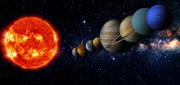 ترتيب الكواكب حسب بعدها عن الشمس