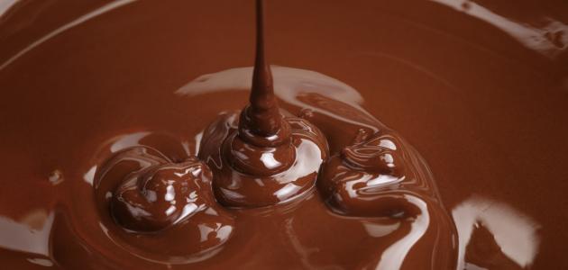 طريقة ذوبان الشوكولاتة الخام