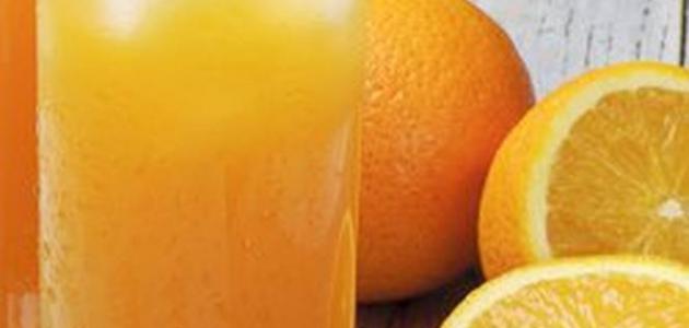 مكونات عصير البرتقال