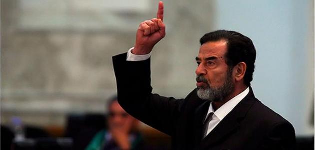 تاريخ إعدام صدام حسين بالميلادي حروف عربي