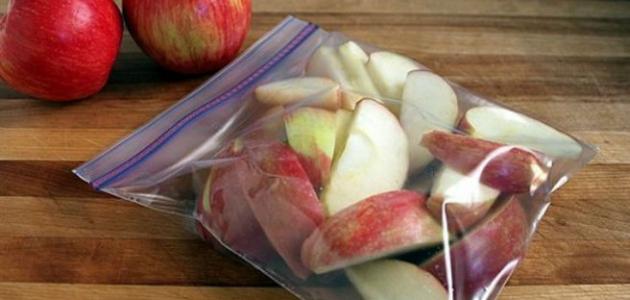 طريقة تقطيع التفاح