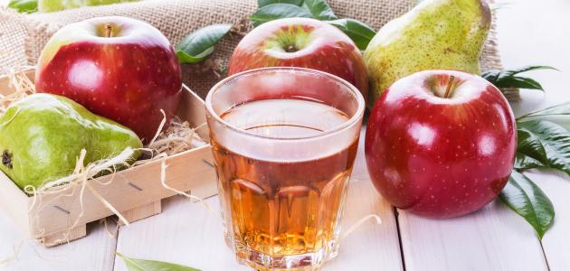 فوائد عصير التفاح الأحمر