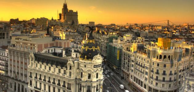 موقع مدينة مدريد