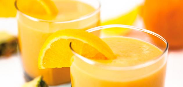 فوائد عصير البرتقال مع الأناناس