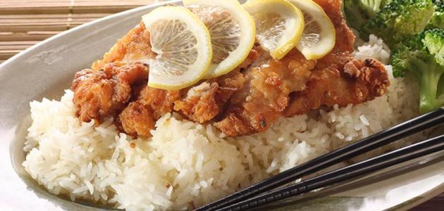 طريقة الأرز مع السمك