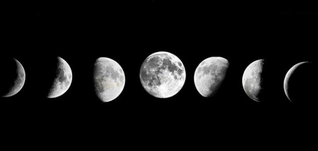 القمر مظلم طور يكون في يكون القمر