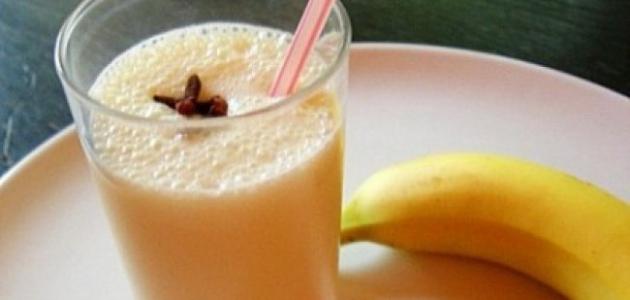 طريقة عصير الموز بالحليب