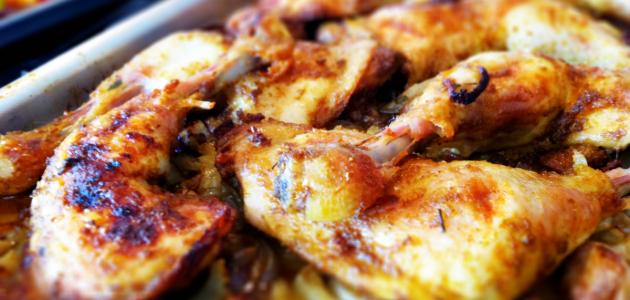 طريقة عمل صينية الدجاج مع البصل