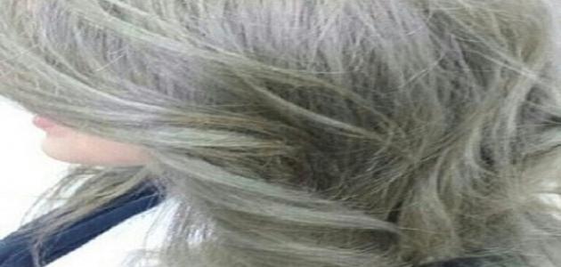 طريقة صبغ الشعر ثلجي رمادي
