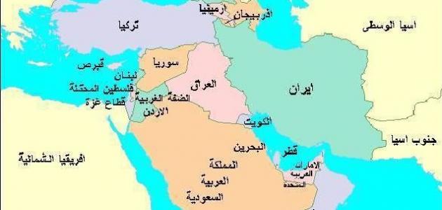 أين تقع شبه الجزيرة العربية حروف عربي