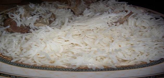طريقة تحضير أرز أبيض باللحم