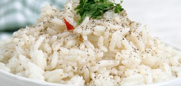 طريقة عمل أرز أبيض مفلفل