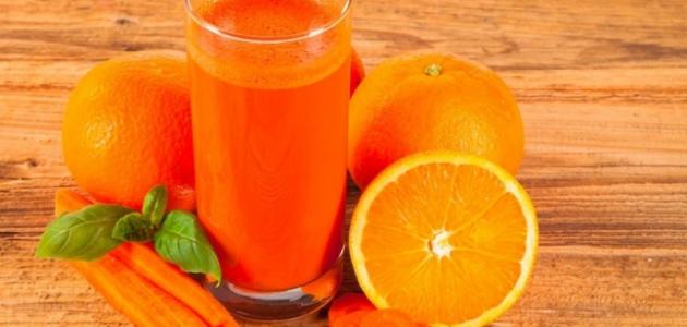 طريقة عمل عصير الجزر بالبرتقال