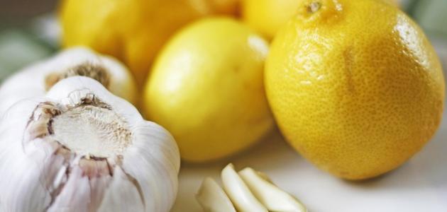 فوائد الثوم مع الليمون