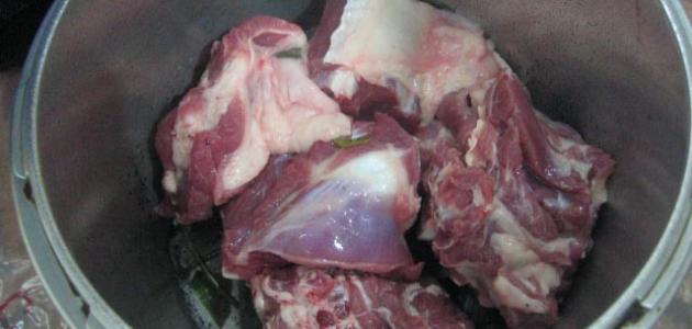 طريقة طبخ اللحم في قدر الضغط